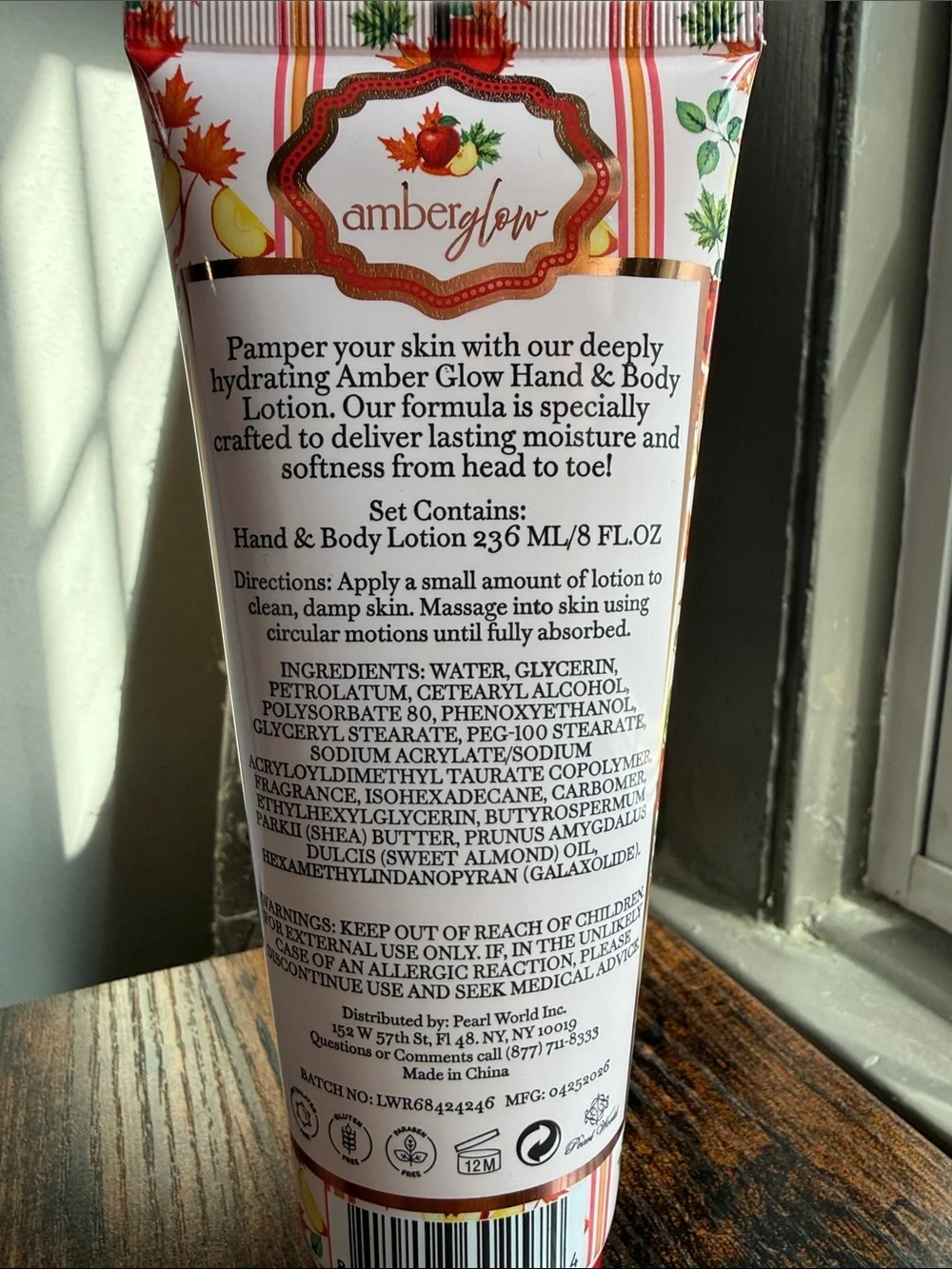 Amberglow Trio Moisturizing Hand & Body Lotion - White/Green/Orange